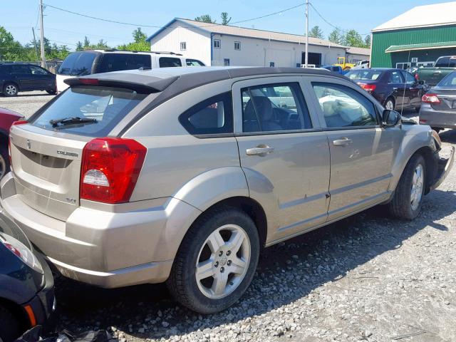 1B3HB48A59D225216 - 2009 DODGE CALIBER SX GOLD photo 4