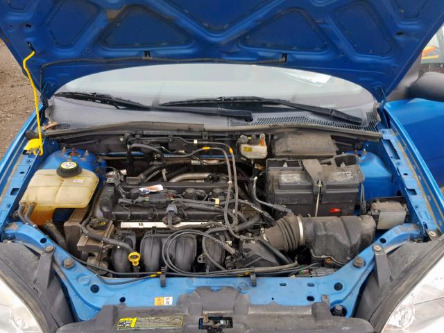 1FAFP34N87W348588 - 2007 FORD FOCUS ZX4 BLUE photo 7