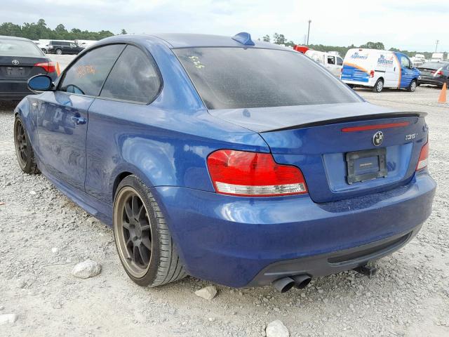 WBAUC73598VF22388 - 2008 BMW 135 I BLUE photo 3