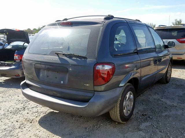 1B4GP253X2B643226 - 2002 DODGE CARAVAN SE GRAY photo 4