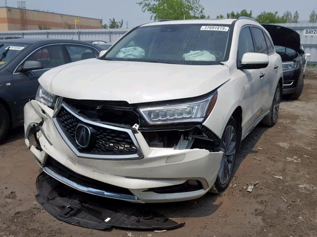 5FRYD4H89HB506950 - 2017 ACURA MDX ADVANC WHITE photo 2