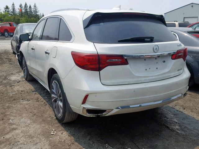 5FRYD4H89HB506950 - 2017 ACURA MDX ADVANC WHITE photo 3