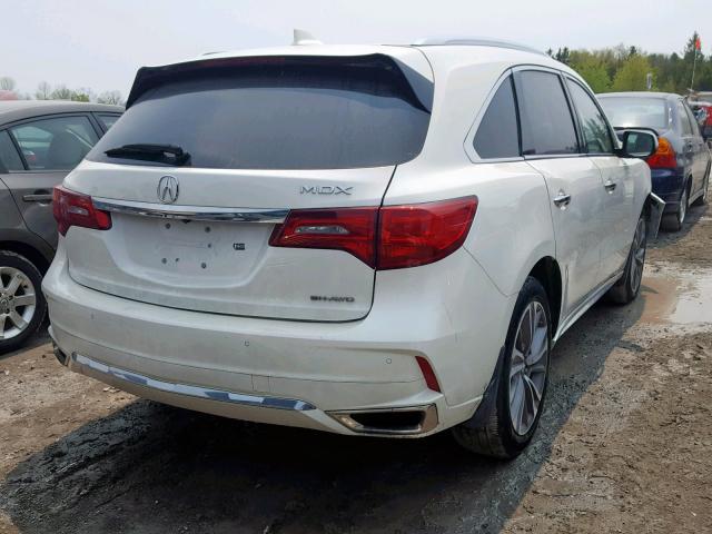 5FRYD4H89HB506950 - 2017 ACURA MDX ADVANC WHITE photo 4