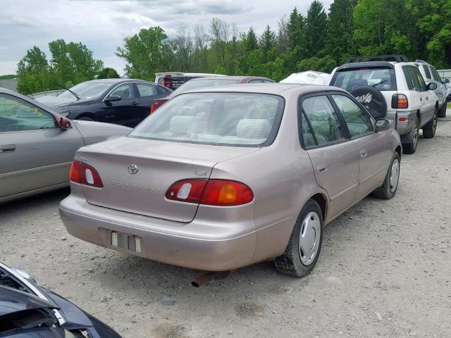 2T1BR18EXWC070592 - 1998 TOYOTA COROLLA VE TAN photo 4