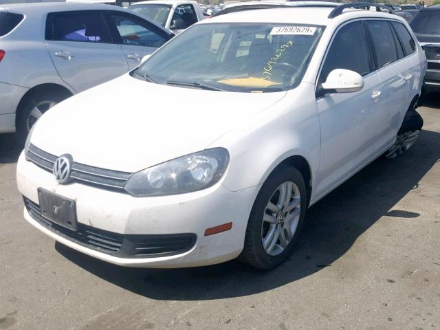 3VWPL7AJ6DM695834 - 2013 VOLKSWAGEN JETTA TDI WHITE photo 2