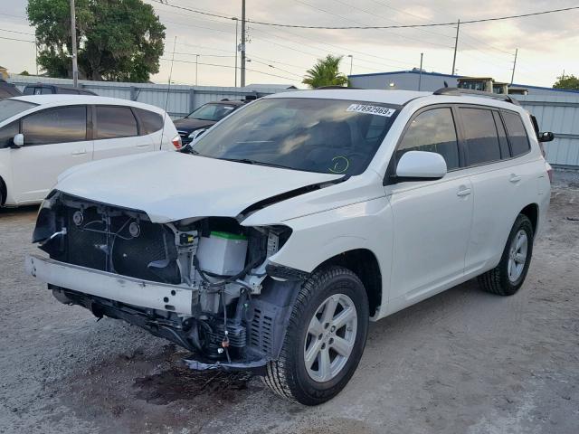 JTEES41A182089488 - 2008 TOYOTA HIGHLANDER WHITE photo 2