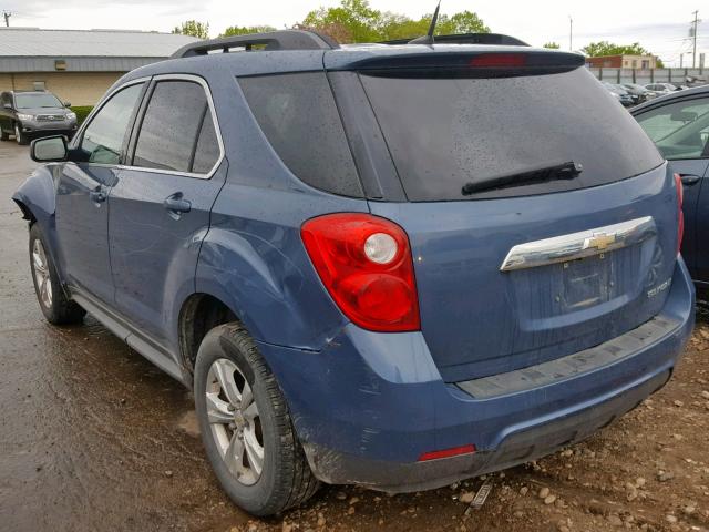 2CNALDEC7B6478427 - 2011 CHEVROLET EQUINOX LT BLUE photo 3