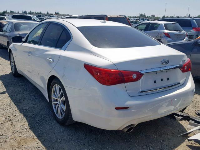 JN1BV7AP9FM339021 - 2015 INFINITI Q50 BASE WHITE photo 3