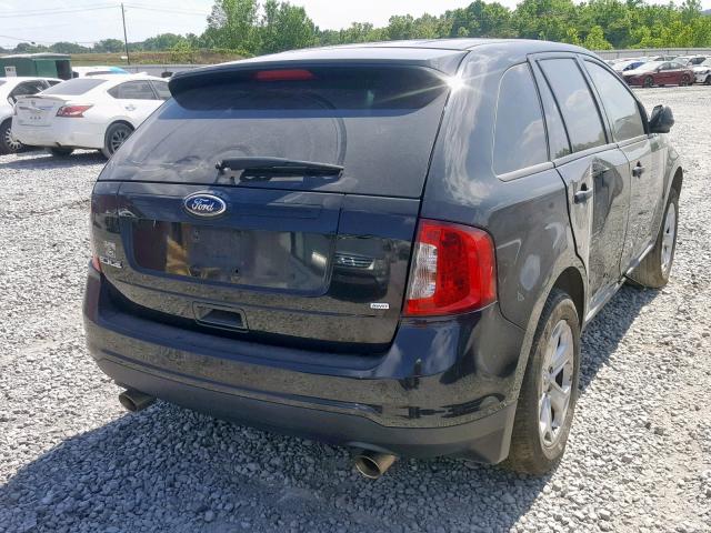 2FMDK4GC7DBB38671 - 2013 FORD EDGE SE BLACK photo 4