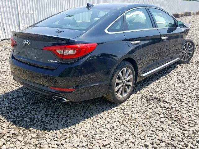 5NPE34AF7GH328763 - 2016 HYUNDAI SONATA SPO BLACK photo 4