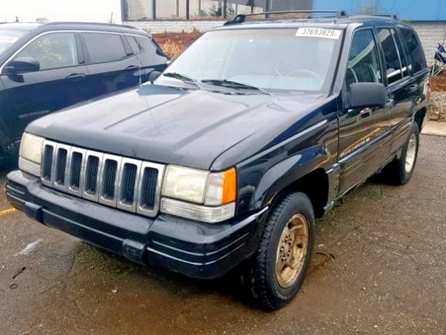 1J4GZ48S6WC167983 - 1998 JEEP GRAND CHER BLACK photo 2