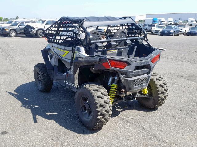 3NSVBE87XJH466619 - 2018 POLARIS RZR S 900 GRAY photo 3