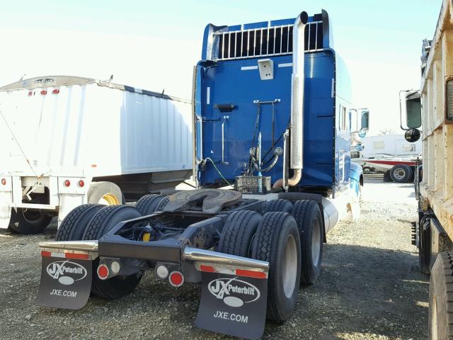 1XPHD49X19D781100 - 2009 PETERBILT 386 BLUE photo 4