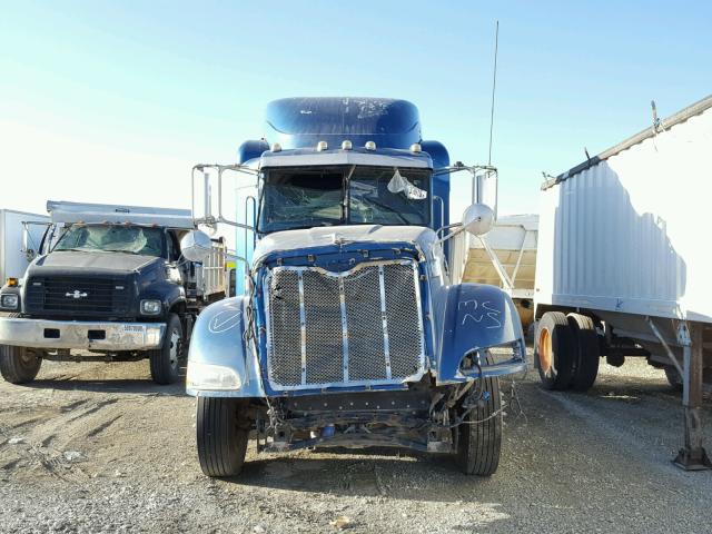 1XPHD49X19D781100 - 2009 PETERBILT 386 BLUE photo 9