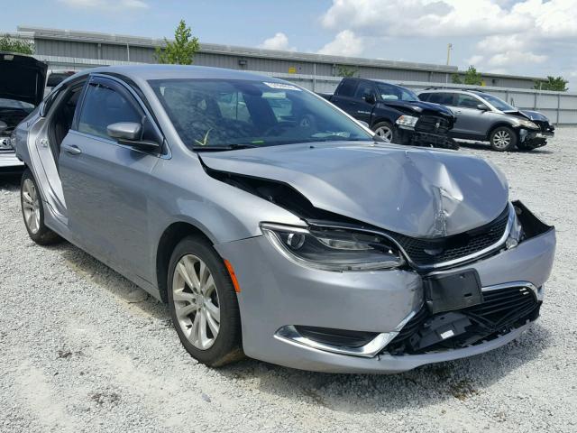 1C3CCCAB9FN550528 - 2015 CHRYSLER 200 LIMITE GRAY photo 1