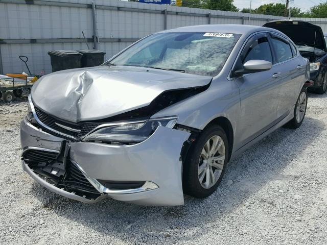 1C3CCCAB9FN550528 - 2015 CHRYSLER 200 LIMITE GRAY photo 2