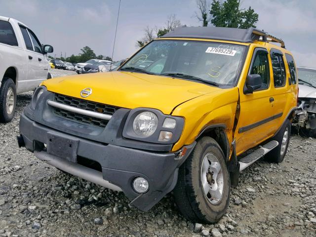 5N1ED28T33C660293 - 2003 NISSAN XTERRA XE YELLOW photo 2