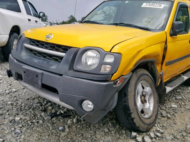 5N1ED28T33C660293 - 2003 NISSAN XTERRA XE YELLOW photo 9