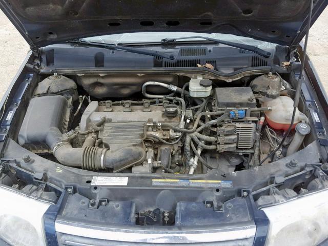 1G8AJ55F07Z163355 - 2007 SATURN ION LEVEL BLUE photo 7