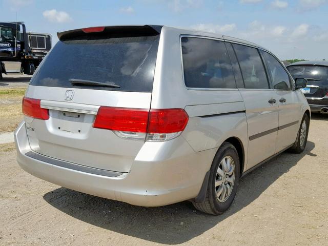 5FNRL38258B022739 - 2008 HONDA ODYSSEY LX SILVER photo 4