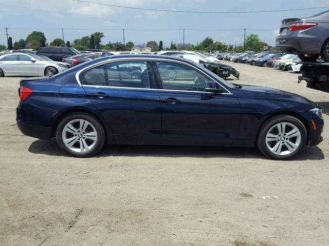 WBA8B9G31HNU57087 - 2017 BMW 330 I BLUE photo 9