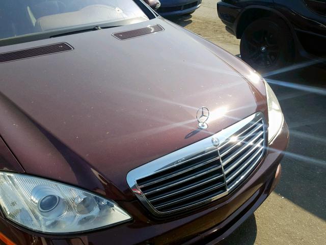 WDDNG71X38A164621 - 2008 MERCEDES-BENZ S 550 MAROON photo 9