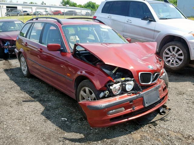 WBAAW33421ET42294 - 2001 BMW 325 IT MAROON photo 1