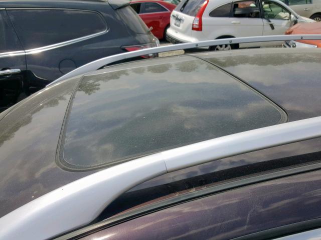 JNKAJ09F69M950876 - 2009 INFINITI EX35 BASE MAROON photo 9