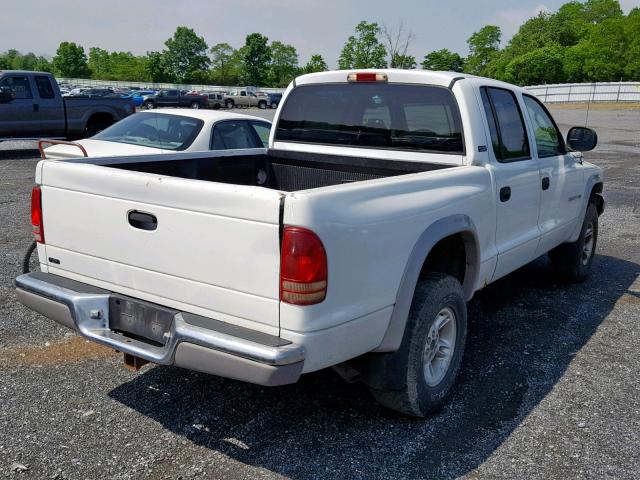 1B7GG2AN7YS604239 - 2000 DODGE DAKOTA QUA WHITE photo 4