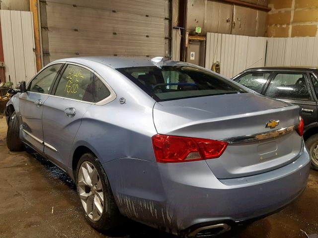 1G1155SL6FU127985 - 2015 CHEVROLET IMPALA LTZ BLUE photo 3