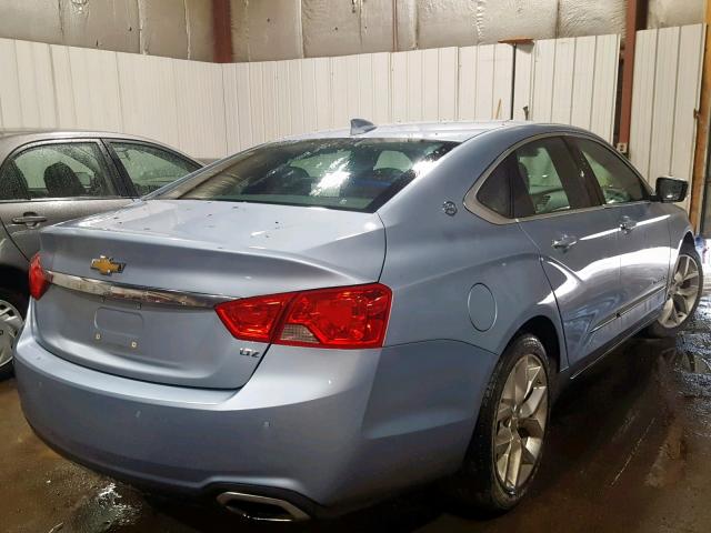 1G1155SL6FU127985 - 2015 CHEVROLET IMPALA LTZ BLUE photo 4