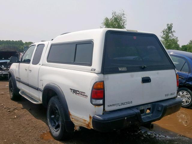 5TBBT4413YS066196 - 2000 TOYOTA TUNDRA ACC WHITE photo 3