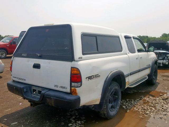 5TBBT4413YS066196 - 2000 TOYOTA TUNDRA ACC WHITE photo 4