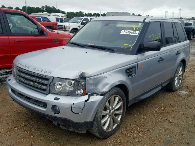 SALSK25488A120248 - 2008 LAND ROVER RANGE ROVE SILVER photo 2