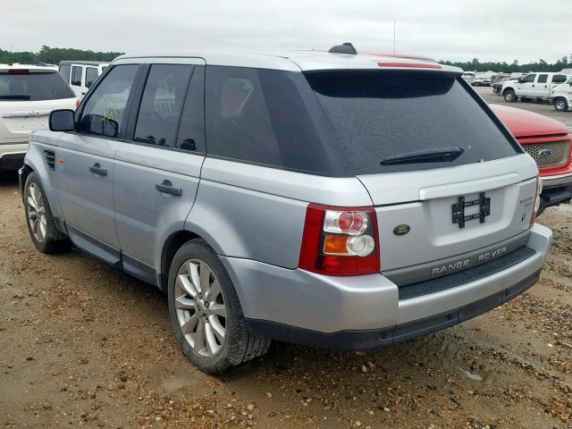 SALSK25488A120248 - 2008 LAND ROVER RANGE ROVE SILVER photo 3