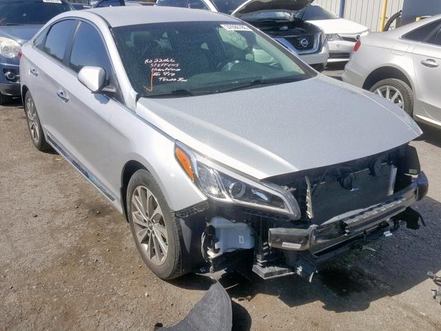 5NPE34AF5GH397015 - 2016 HYUNDAI SONATA SPO SILVER photo 1