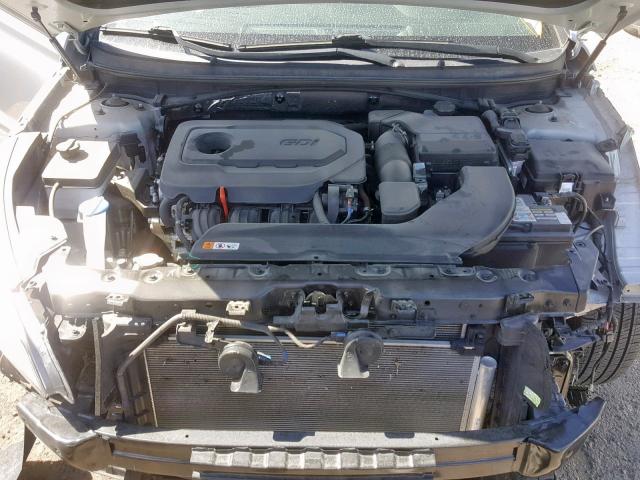 5NPE34AF5GH397015 - 2016 HYUNDAI SONATA SPO SILVER photo 7