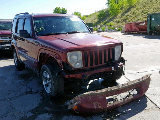 1J8GN28K49W514731 - 2009 JEEP LIBERTY SP BURGUNDY photo 1