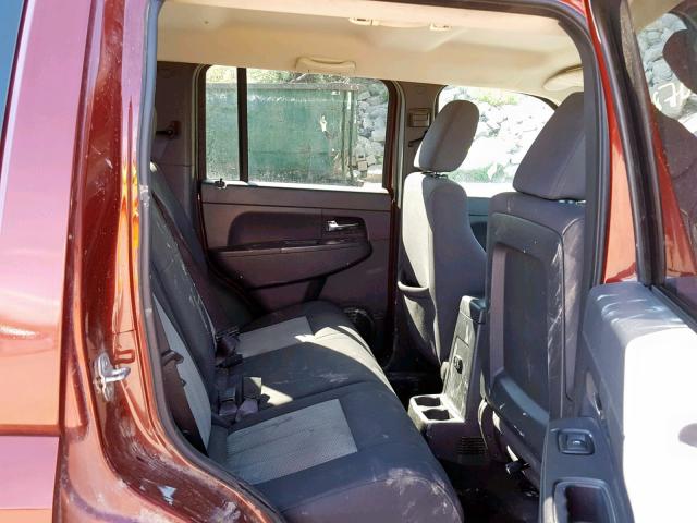 1J8GN28K49W514731 - 2009 JEEP LIBERTY SP BURGUNDY photo 6