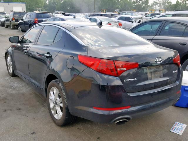 KNAGN4A71B5153041 - 2011 KIA OPTIMA EX BLACK photo 3