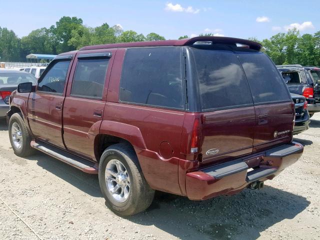 1GYEK13R9YR158967 - 2000 CADILLAC ESCALADE BURGUNDY photo 3