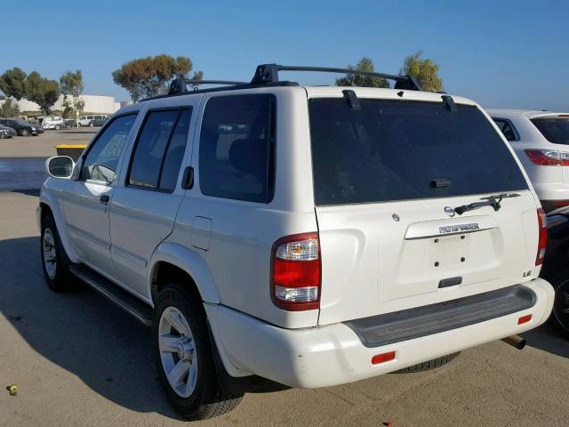 JN8DR09Y73W821974 - 2003 NISSAN PATHFINDER WHITE photo 3