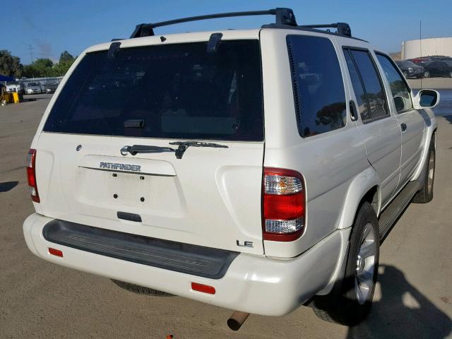 JN8DR09Y73W821974 - 2003 NISSAN PATHFINDER WHITE photo 4