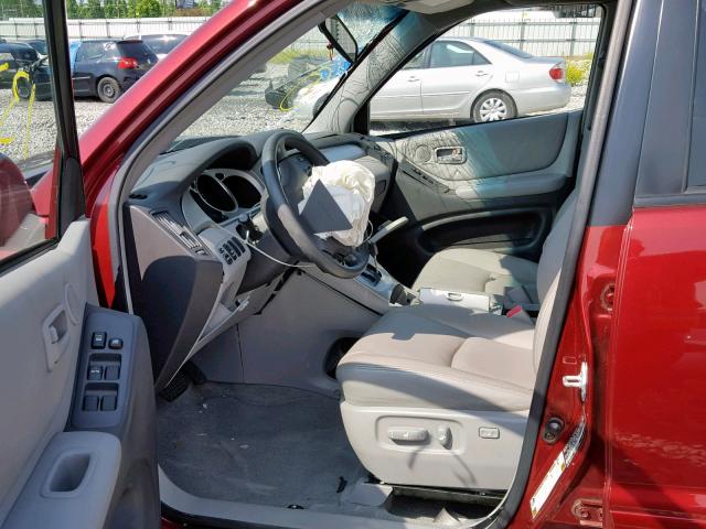 JTEGP21A560113931 - 2006 TOYOTA HIGHLANDER RED photo 5