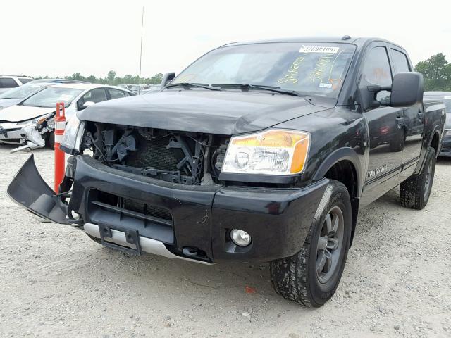 1N6BA0EC5DN306142 - 2013 NISSAN TITAN S BLACK photo 2