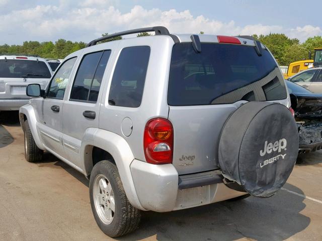 1J4GL58K32W353089 - 2002 JEEP LIBERTY LI SILVER photo 3