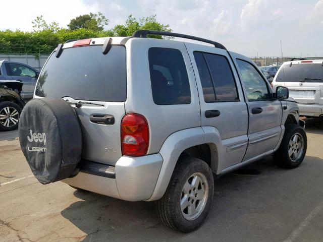 1J4GL58K32W353089 - 2002 JEEP LIBERTY LI SILVER photo 4