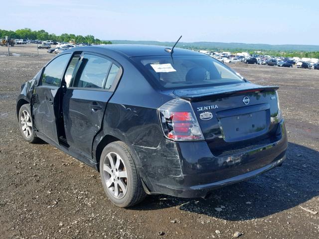 3N1AB6AP6CL751191 - 2012 NISSAN SENTRA 2.0 BLACK photo 3