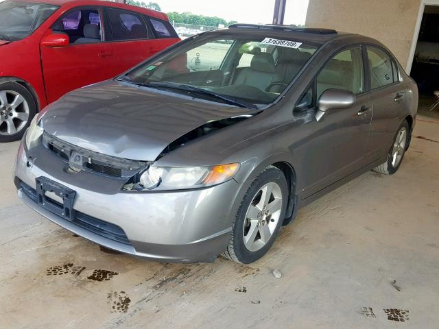 1HGFA169X8L028158 - 2008 HONDA CIVIC EXL GRAY photo 2