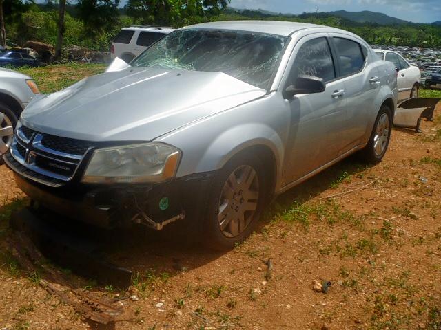 1B3BD4FB5BN549407 - 2011 DODGE AVENGER EX SILVER photo 2